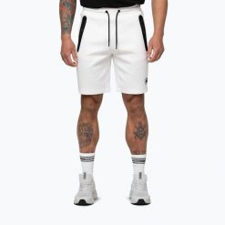 Spodenki męskie Pitbull Dogwood Sport. Białe krótkie spodenki sportowe PITBULL, m, bez wzorów, z bawełny. Za 189.99 zł.