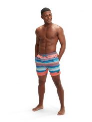 Speedo Szorty kąpielowe "Eco Placem" w kolorze pomarańczowo-błękitno-białym rozmiar: M. Białe kąpielówki Speedo, m, bez wzorów, z materiału. Za 145.94 zł.