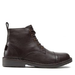Kozaki Levi's®. Brązowe kozaki bez wzorów, bez obcasa, bez zapięcia. Za 519.99 zł.