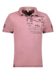 Geographical Norway Koszulka polo "Keony" w kolorze lawendowym rozmiar: S. Różowe koszulki polo sportowe Geographical Norway, s, bez wzorów, z bawełny, bez kołnierzyka, bez ramiączek. Za 61.46 zł.