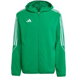 Kurtka piłkarska męska adidas Tiro 23 League Windbreaker. Niebieskie kurtki Adidas, m, bez wzorów, bez kaptura. Za 209.00 zł.