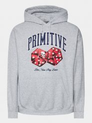 Primitive Bluza Payday PAPFA2310 Szary Regular Fit. Szare bluzy Primitive, m, bez wzorów, z syntetyku, bez kaptura. Za 289.99 zł.