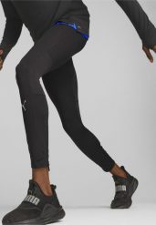 Męskie legginsy do biegania RUN FAVOURITE PUMA Black. Czarne legginsy długie sportowe Puma, m, bez wzorów, z poliesteru, do biegania. Za 181.40 zł.
