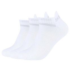 Skarpetki sportowe dla dorosłych 3PPK Bamboo Mesh Sneaker Socks. Białe skarpetki sportowe Skechers, bez wzorów, z elastanu. Za 54.99 zł.