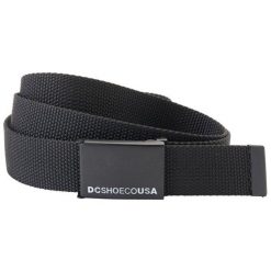Pasek męskie DC Shoes Web Belt. Czarne paski DC Shoes, bez wzorów, z poliesteru. Za 190.00 zł.