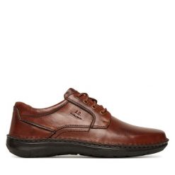 Półbuty Josef Seibel. Brązowe eleganckie półbuty Josef Seibel, bez wzorów, bez obcasa, bez zapięcia. Za 449.99 zł.