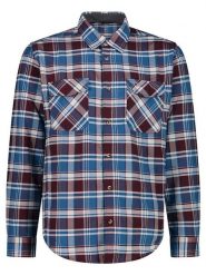 CMP Koszula funkcyjna w kolorze niebiesko-czerwonym rozmiar: 48. Czerwone koszule CMP, bez wzorów, z materiału, bez kołnierzyka, bez ramiączek. Za 113.63 zł.