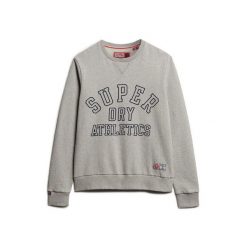 Bluza z nadrukiem Superdry Athletic. Szare bluzy Superdry, m, bez wzorów, bez kaptura. Za 337.40 zł.