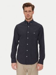 Gant Koszula 3250056 Granatowy Regular Fit. Niebieskie koszule GANT, m, bez wzorów, z bawełny, bez kołnierzyka, bez ramiączek. Za 359.99 zł.