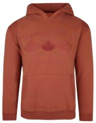 Miedziana Bluza z Kapturem - Pioneer. Brązowe bluzy PIONEER, l, bez wzorów, z bawełny, z kapturem. Za 219.00 zł.