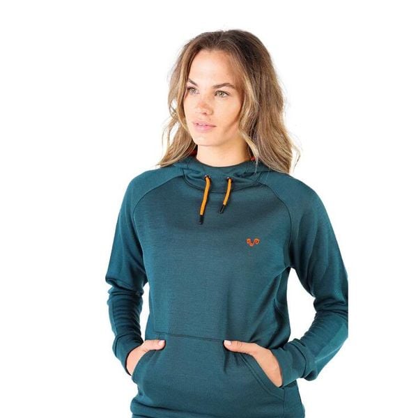 Scout - bluza termiczna z kapturem 100% wełna merino (260 g/m²). Zielone bluzy WOOLONA, m, bez wzorów, z wełny, z kapturem. W wyprzedaży za 540.00 zł.