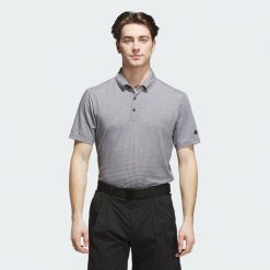 Koszulka Go-to Rise Print Polo. Szare koszulki polo Adidas, m, bez wzorów, bez kołnierzyka, bez ramiączek. Za 299.00 zł.