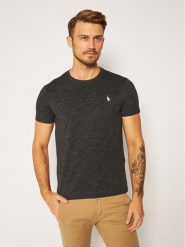 Polo Ralph Lauren T-Shirt Classics 710671438164 Czarny Slim Fit. Czarne koszulki polo Polo Ralph Lauren, l, bez wzorów, z bawełny, bez kołnierzyka, bez ramiączek. Za 229.99 zł.