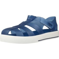 Sandały IGOR S10171 Niebieski. Niebieskie sandały IGOR, z gumy, bez zapięcia. Za 125.99 zł.