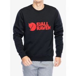 Bluza męska Fjallraven Logo Sweater. Czarne bluzy Fjällräven, m, bez wzorów, bez kaptura. Za 459.99 zł.