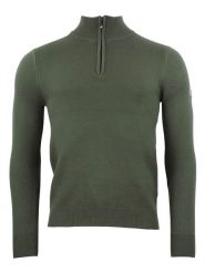 Peak Mountain Sweter "Charlito" w kolorze zielonym rozmiar: M. Zielone swetry nierozpinane Peak Mountain, m, bez wzorów, bez kołnierzyka, bez ramiączek. Za 253.95 zł.