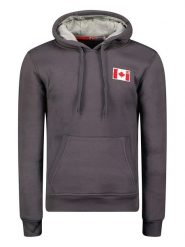 Canadian Peak Bluza "Fondeak" w kolorze antracytowym rozmiar: M. Czarne bluzy Canadian Peak, m, bez wzorów, z kapturem. Za 122.95 zł.