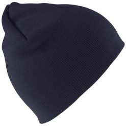 Akrylowa Zimowa Czapka Pull On Soft Feel. Czarne czapki zimowe RESULT, bez wzorów. Za 39.99 zł.