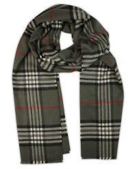 Szalik Zielony, Oliwkowy Miękki, Khaki w Kratkę Burberry, Firmy V.Fraas -Cashmink- Elegancki, Męski. Zielone szaliki V. Fraas, bez wzorów, z materiału. Za 65.00 zł.