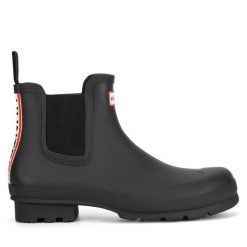 Kalosze Hunter. Czarne śniegowce Hunter, bez zapięcia. Za 399.99 zł.