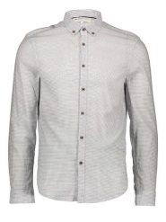Tom Tailor Koszula - Regular fit - w kolorze szaro-białym rozmiar: S. Białe koszule Tom Tailor, s, bez wzorów, z bawełny, bez kołnierzyka, bez ramiączek. Za 41.69 zł.