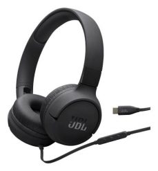 Słuchawki nauszne JBL Tune520C USB-C Black. Czarne słuchawki nauszne JBL. Za 163.99 zł.