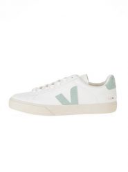 Veja Skórzane sneakersy "Campo" w kolorze biało-zielonym rozmiar: 42. Białe buty sportowe casual Veja, bez wzorów, bez zapięcia. Za 395.31 zł.