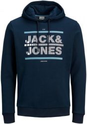 Męska bluza z kapturem Jack & Jones niebieska. Niebieskie bluzy z kapturem Jack&Jones, na lato, m, bez wzorów, z bawełny, z kapturem. Za 210.99 zł.