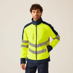 Softshell roboczy męski Hi-s Pro 3-Layer. Żółte kurtki softshell Regatta, na lato, m, bez wzorów, z softshellu, bez kaptura. Za 349.99 zł.