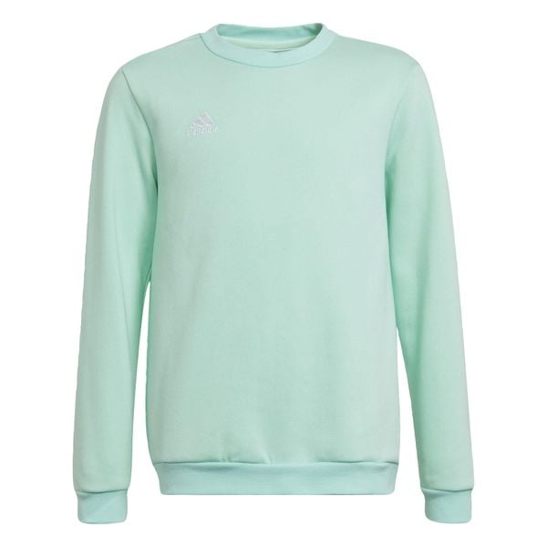 Entrada 22 Sweat Top. Zielone bluzy Adidas, bez wzorów, z bawełny, bez kaptura. Za 165.70 zł.