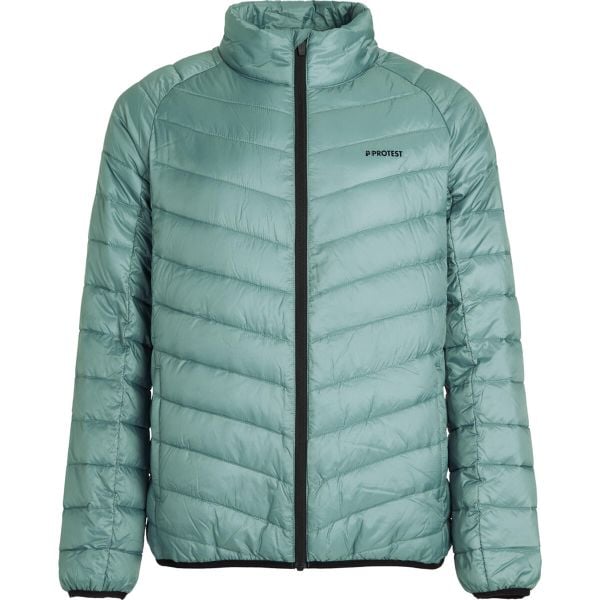 Kurtka puchowa Protest PRTSHAFFER Outdoor. Zielone kurtki Protest, na zimę, s, bez wzorów, z puchu, bez kaptura. Za 429.50 zł.