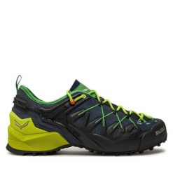 Trekkingi Salewa. Niebieskie buty trekkingowe Salewa, bez wzorów, bez zapięcia. Za 649.99 zł.