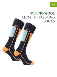 Norfolk Skarpety trekkingowe (2 pary) "Courchevel" w kolorze granatowym rozmiar: 39-42. Niebieskie skarpety Norfolk, bez wzorów, z materiału. Za 82.99 zł.