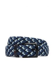 Tommy Hilfiger Pasek Męski AM0AM14278 Granatowy. Niebieskie paski Tommy Hilfiger, bez wzorów, z materiału. Za 209.99 zł.