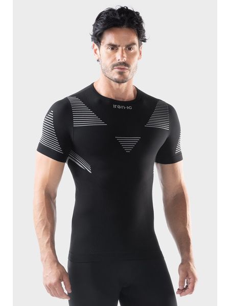 Iron-ic Koszulka funkcyjna "IRON-IC 4.0 KINETIK" w kolorze czarnym rozmiar: L/XL. Czarne t-shirty sportowe Iron-ic, bez wzorów, z materiału, bez ramiączek, outdoorowe. Za 100.52 zł.
