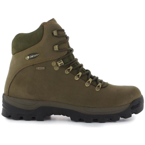 Buty trekkingowe myśliwskie Chiruca Urales. Zielone buty turystyczne Chiruca, bez wzorów, z gore-texu, bez zapięcia, outdoorowe, gore-tex. Za 974.00 zł.