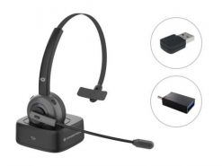 Conceptronic POLONA03BDA słuchawki/zestaw słuchawkowy Bezprzewodowy Opaska na głowę Biuro/centrum telefoniczne Bluetooth Podstawka do ładowania Czarny. Czarne słuchawki bezprzewodowe No name. Za 299.99 zł.