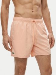 Lacoste Szorty kąpielowe MH6270 Różowy jasny Regular Fit. Czerwone kąpielówki LACOSTE, m, bez wzorów, z syntetyku. Za 319.99 zł.
