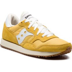 Sneakersy SAUCONY - Dxn Trainer Vintage S70369-31 Yel/Wht. Żółte buty sportowe casual marki Saucony, z materiału. W wyprzedaży za 259.00 zł.