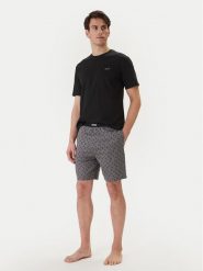 BOSS Piżama 50557174 Czarny Regular Fit. Czarne piżamy Boss, m, bez wzorów, z bawełny, bez ramiączek. Za 399.99 zł.