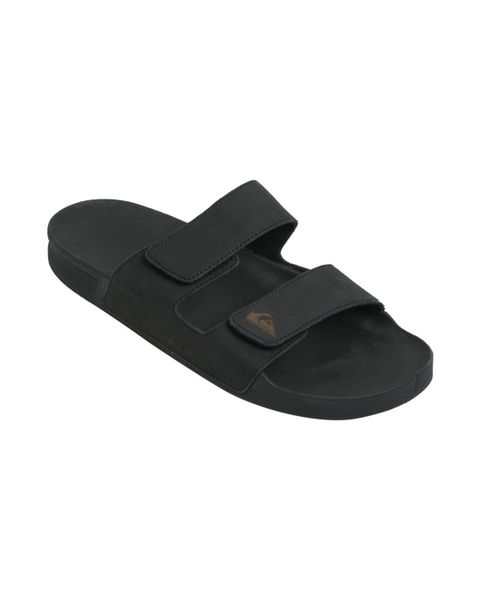 Sandały wsuwane dla Mężczyzn RIVI LEATHER Czarny. Czarne sandały Quiksilver, z gumy, bez zapięcia. Za 291.65 zł.