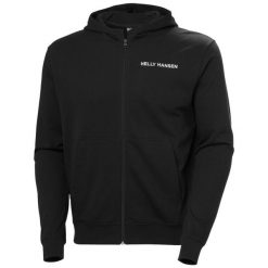 Bluza z kapturem i zamkiem błyskawicznym Helly Hansen Core. Czarne bluzy Helly Hansen, m, bez wzorów, z bawełny, z kapturem. Za 368.00 zł.