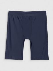 4F Kąpielówki męskie - granatowe S. Niebieskie kąpielówki 4F, m, bez wzorów, z elastanu. Za 79.99 zł.