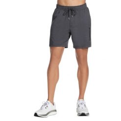 Spodenki sportowe męskie Weekend 7 Short. Czarne krótkie spodenki sportowe Skechers, m, bez wzorów, z materiału. Za 229.99 zł.