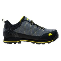 Buty trekkingowe męskie Elbrus Tilbur - szaro-żółte, Rozmiar buta 46. Szare buty trekkingowe ELBRUS, bez wzorów, z gumy, bez zapięcia. W wyprzedaży za 219.99 zł.