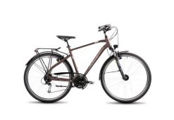 Rower trekkingowy ROMET GAZELA 9 2024. Brązowe espadryle ROMET, bez wzorów, bez obcasa, bez zapięcia. Za 3,699.00 zł.