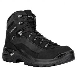 Buty trekkingowe męskie Lowa Renegade Gtx Mid. Czarne trekkingi Lowa, bez wzorów, z materiału, za kostkę, bez zapięcia. Za 714.99 zł.