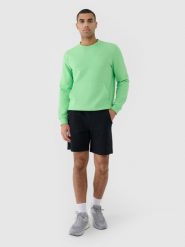 4F Spodenki dresowe męskie - czarne 3XL. Czarne krótkie spodenki sportowe 4F, l, bez wzorów, z bawełny. W wyprzedaży za 79.99 zł.