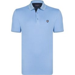 Koszulka polo w kolorze błękitnym. Koszulki polo marki Felix Hardy. W wyprzedaży za 99.95 zł.