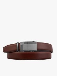 Brązowy pasek męski skórzany. Brązowe paski Brawo sp. z o.o., bez wzorów, z jeansu, eleganckie. Za 129.99 zł.